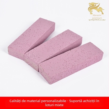 Piatră de ulei roz, dreptunghiulară, din corind cromat, pentru ascuțire fină, lustruire și șlefuire; procesare personalizată; disponibil pentru comenzi în cantități mari.