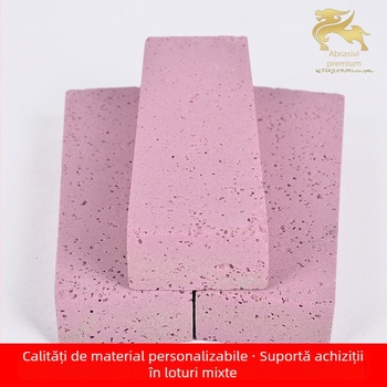 Piatră de ulei roz, dreptunghiulară, din corind cromat, pentru ascuțire fină, lustruire și șlefuire; procesare personalizată; disponibil pentru comenzi în cantități mari.