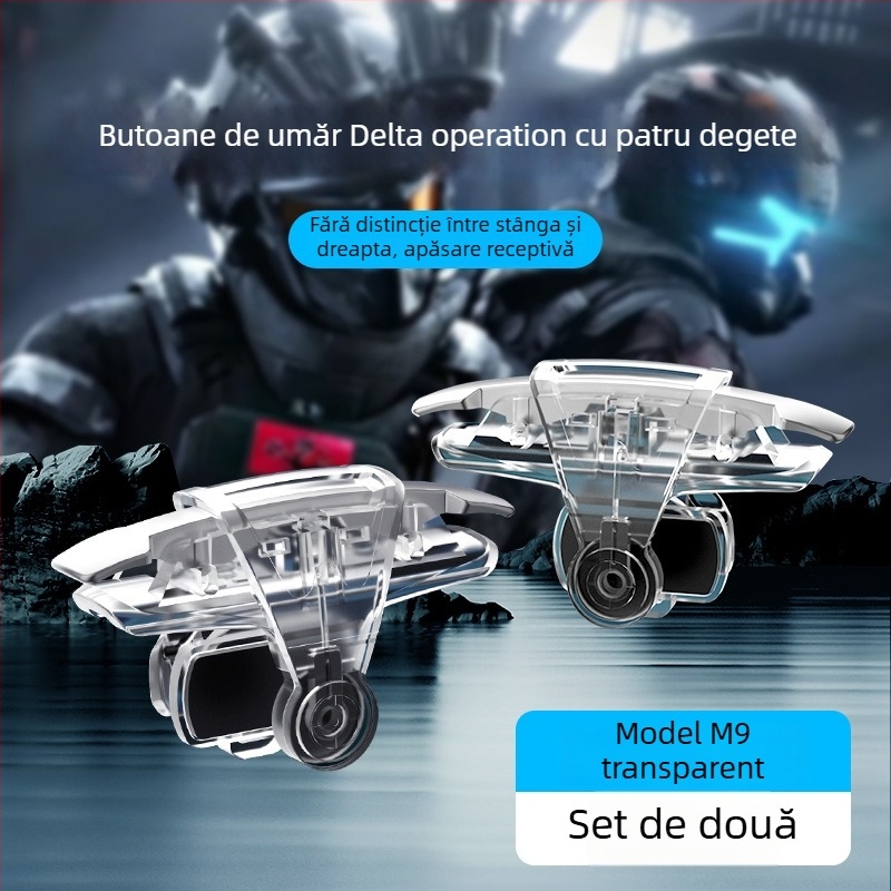Controler de joc M9 pentru PUBG, butoane fizice pentru controlul reculului, accesoriu universal pentru telefon mobil