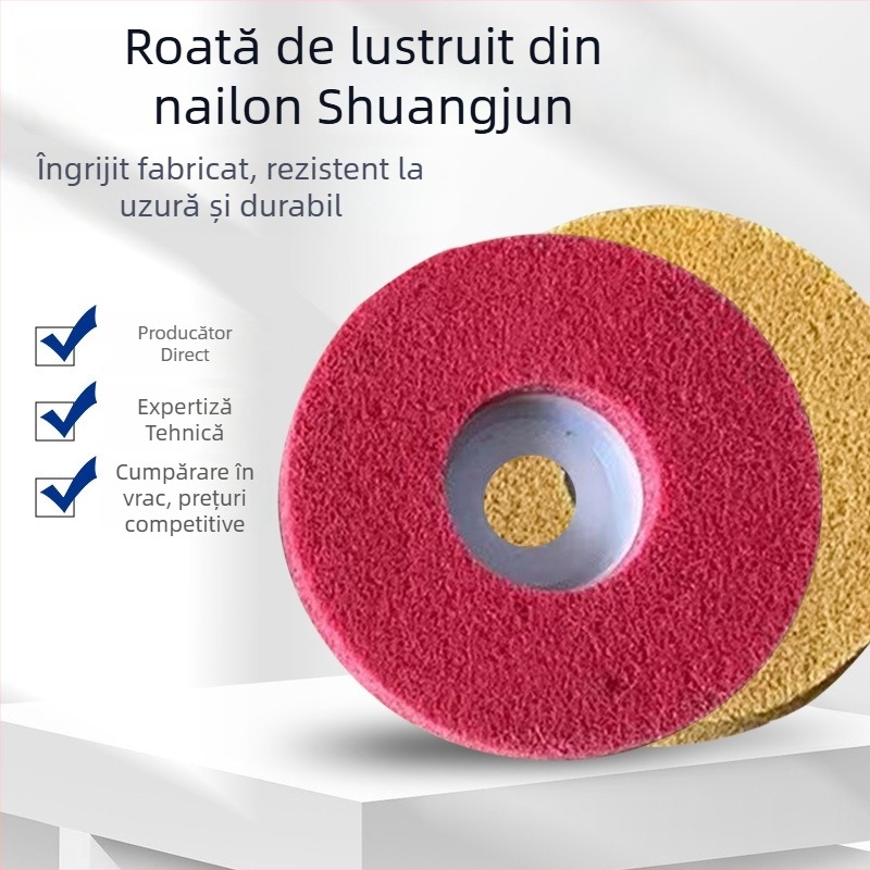 Roată din fibră de nailon pentru polizor unghiular – disc de șlefuit și polisare, 115°