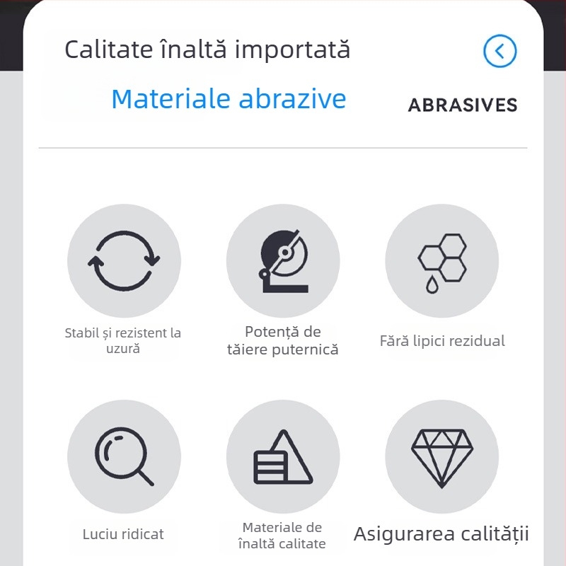 Roată din fibră de nailon pentru polizor unghiular – disc de șlefuit și polisare, 115°