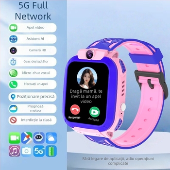 Ceas inteligent pentru copii cu 5G, apeluri video și localizare GPS — SW34F