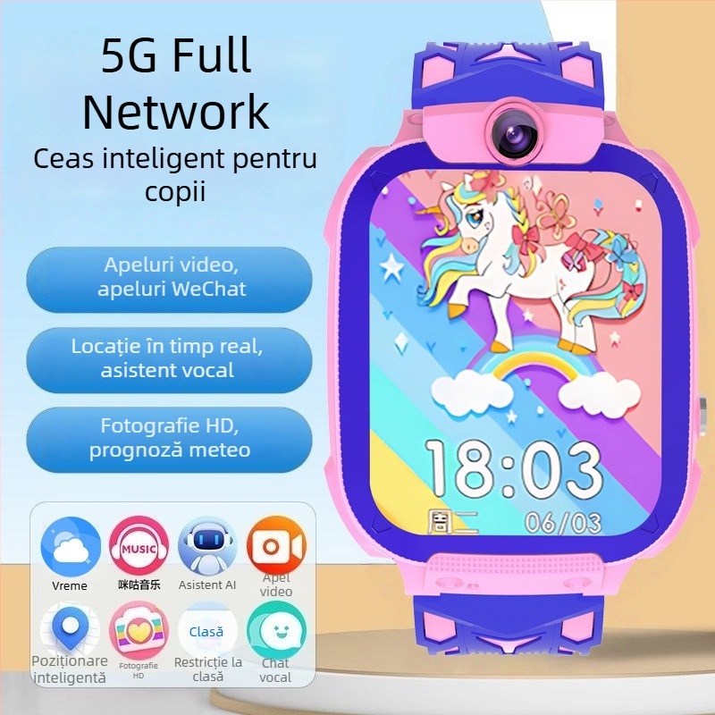 Ceas inteligent pentru copii cu 5G, apeluri video și localizare GPS — SW34F