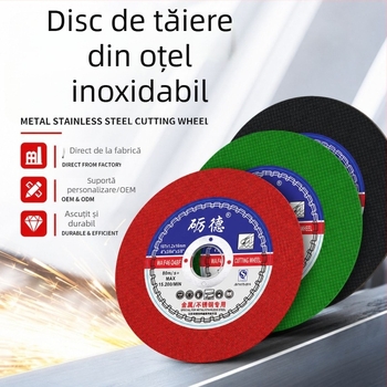 Lide disc flap rezistent la uzură, ultra-subțire cu plasă dublă din oțel inoxidabil, 107 mm pentru polizor unghiular
