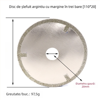 Disc de tăiere cu diamant pentru sticlă, plăci ceramice și plăci din jad