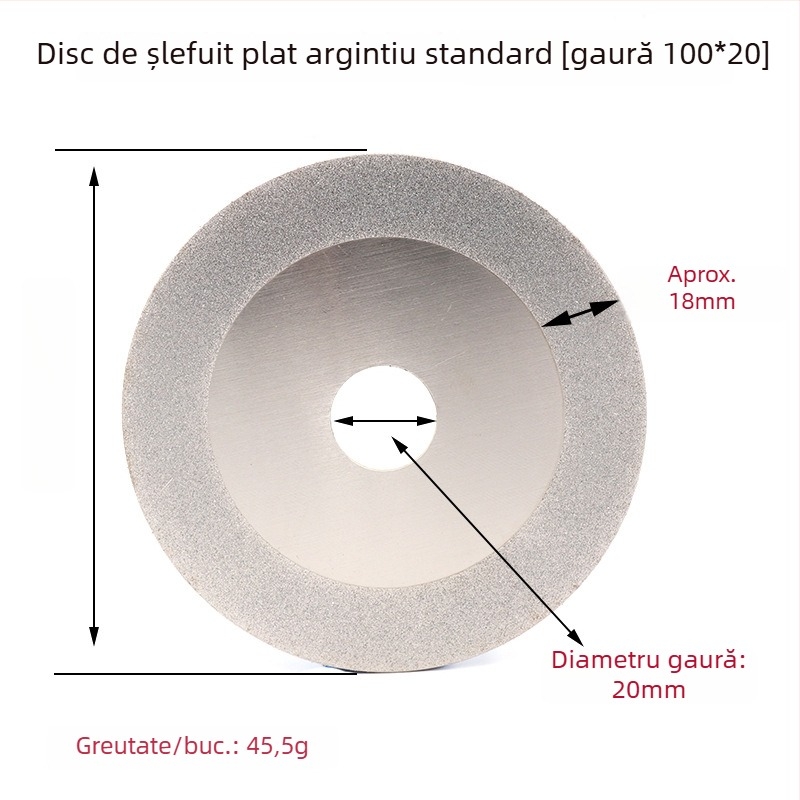 Disc de tăiere cu diamant pentru sticlă, plăci ceramice și plăci din jad