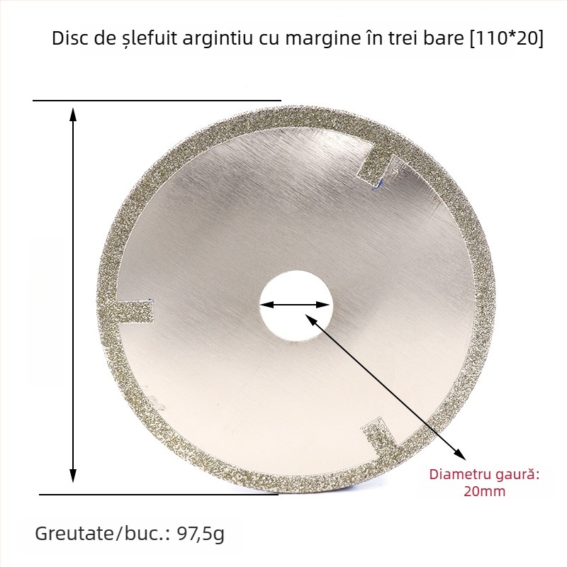 Disc de tăiere cu diamant pentru sticlă, plăci ceramice și plăci din jad
