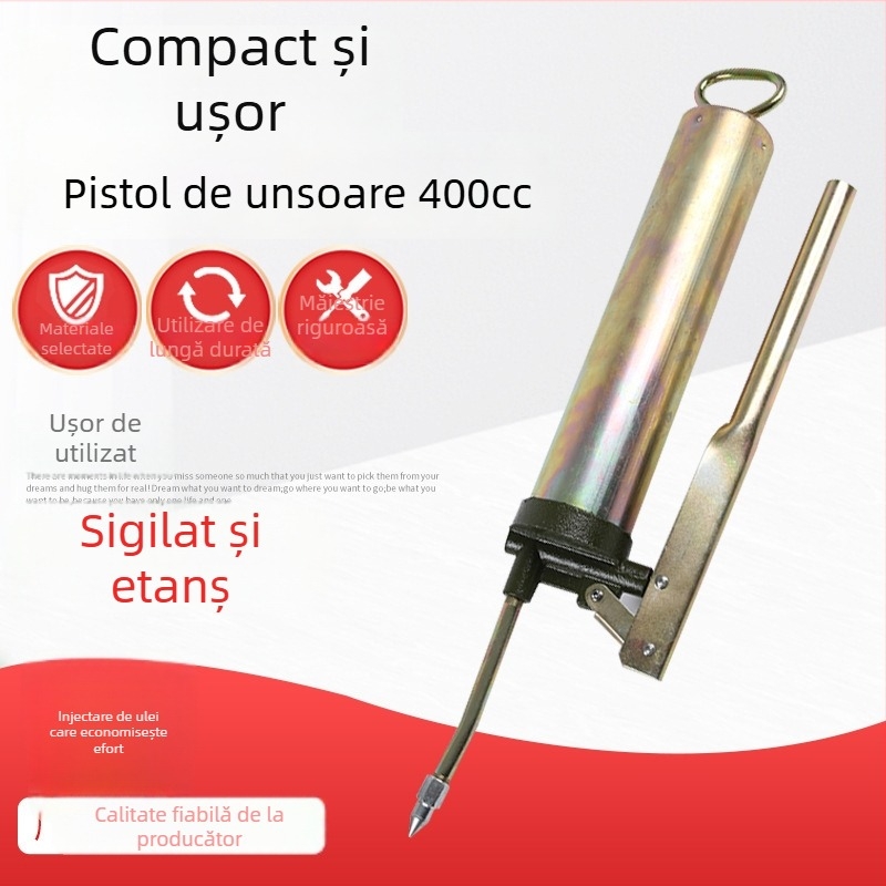 Pistol de ungere manual, compact, înaltă presiune, unelte de ungere robuste