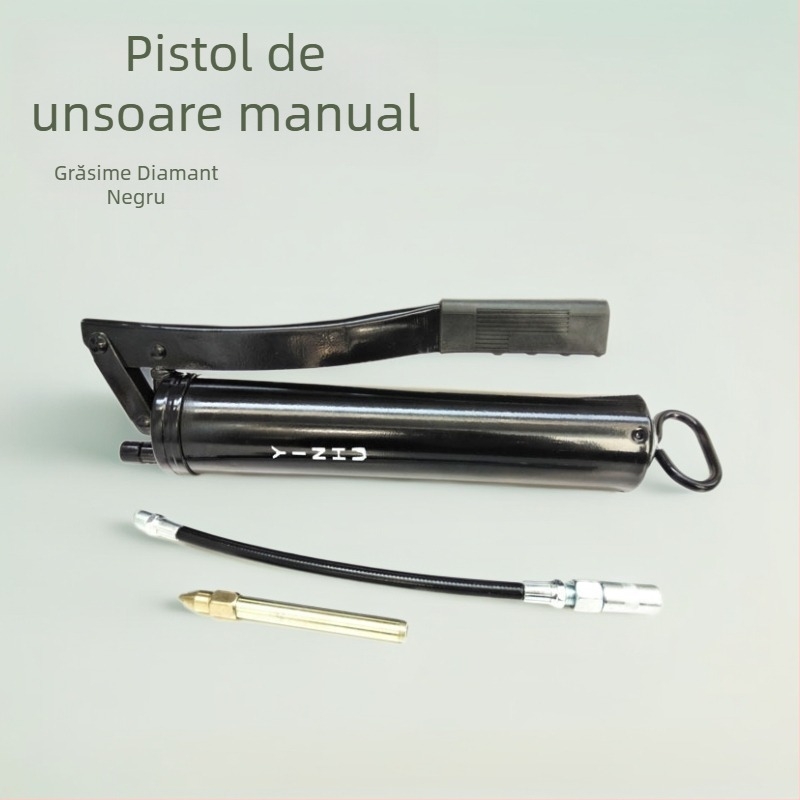 Pistol manual de ungere cu tijă unică, tip bară de presiune, Black King Kong material, pentru întreținere