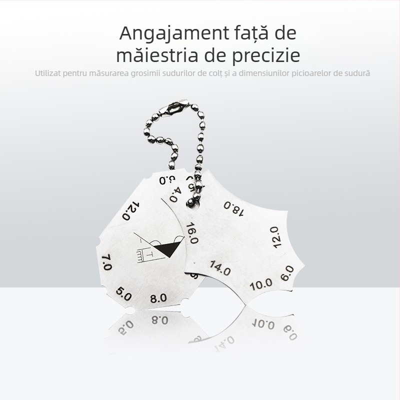 Set cu două piese – calibru de sudură unghi drept