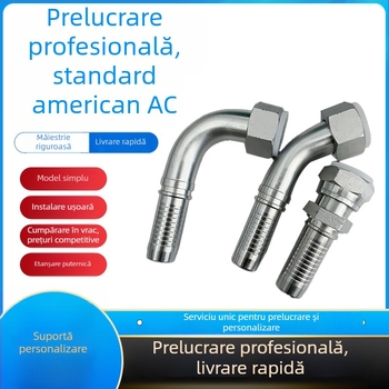 Conector furtun, masculin, standard britanic-american, oțel carbon / oțel inoxidabil, hidraulic, trecere dreaptă, înaltă presiune