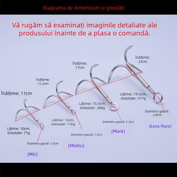 Cârlig de ancoră cu trei gheare pentru alpinism în aer liber și supraviețuire