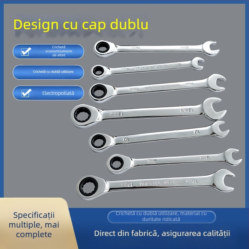 Set de chei Torx cu ratchet, economisire de efort, deschidere bidirecțională, universal, set complet de unelte manuale