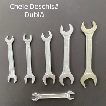 Cheie cu deschidere la capăt deschis și la capăt închis, dublă, finisaj ștanțat, cheie pentru bicicletă