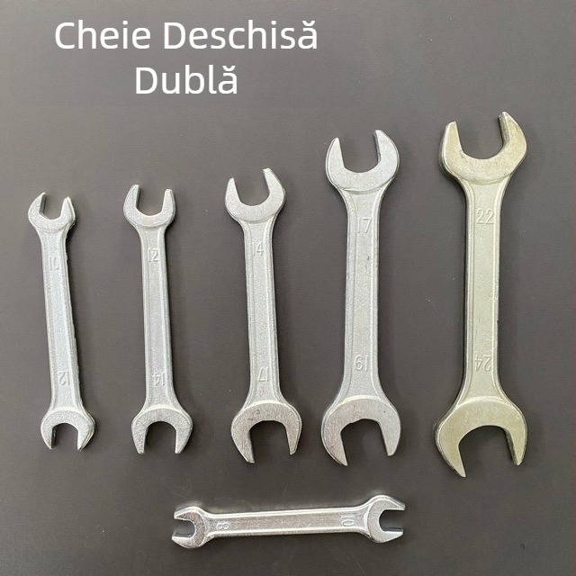 Cheie cu deschidere la capăt deschis și la capăt închis, dublă, finisaj ștanțat, cheie pentru bicicletă