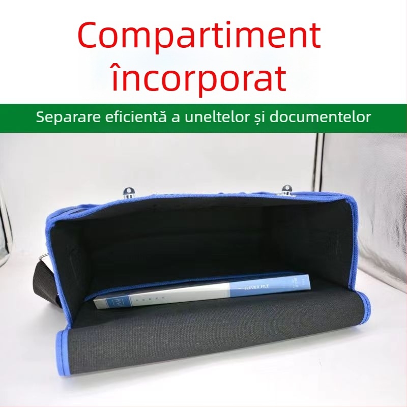 Geantă de scule din pânză, robustă și rezistentă la uzură, pentru zidari și șantiere, geantă de depozitare a uneltelor, geantă multifuncțională pentru electrician