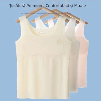 Vesta respirabilă de vară pentru fete cu vârsta 9–13 ani, din ice-silk