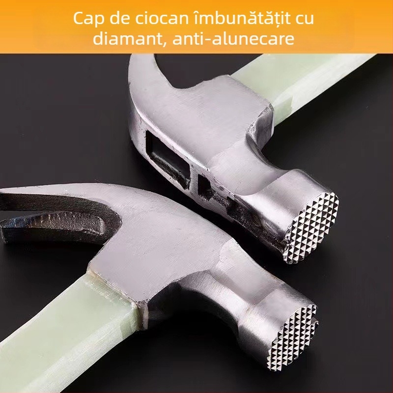 Ciocan de dulgher cu mâner izolant din Bakelit, 0,5 kg, mâner prelungit, grip antiderapant