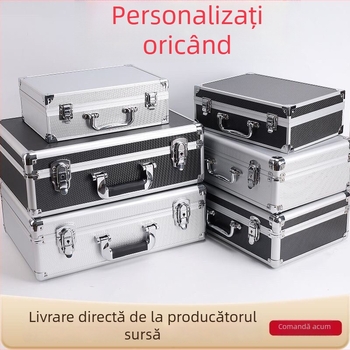 Cutie din aluminiu personalizată cu încuietoare cu parolă, carcasă de zbor mare, cutie pentru instrumente electronice