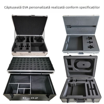 Cutie din aluminiu personalizată cu încuietoare cu parolă, carcasă de zbor mare, cutie pentru instrumente electronice