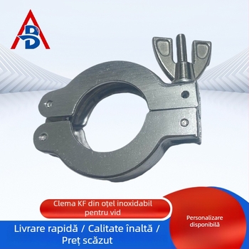 Colier KF din aliaj de aluminiu pentru vid, montaj rapid, cu clemă 16, conexiune rapidă 25, flanșă 40, accesorii conducte 50