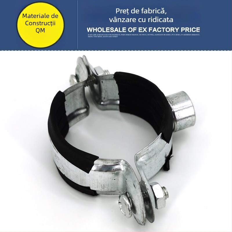 Cleme pentru țevi din oțel zincat, bandă 25 PPR, pentru alimentare cu apă 32, țeavă de apă 40, clemă pentru țevi 50, colier metalic întărit pentru țevi