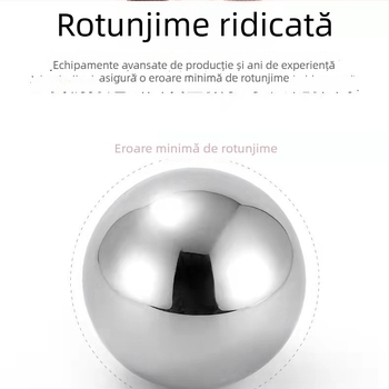 Bile din oțel carbon pentru precizie, diametre de 3,0–50 mm, bile solide rezistente la uzură, lustruite și tratate termic