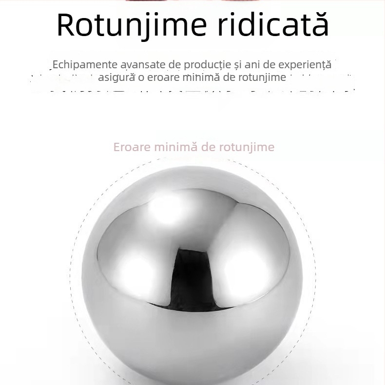 Bile din oțel carbon pentru precizie, diametre de 3,0–50 mm, bile solide rezistente la uzură, lustruite și tratate termic