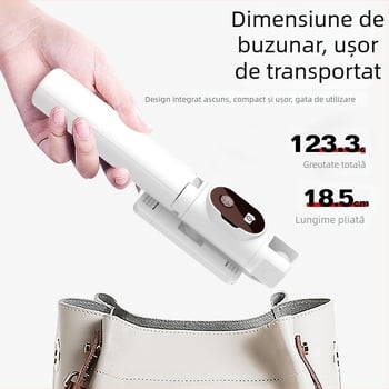 P20 Bluetooth Selfie Stick cu suport integrat pentru telefon, trepied de birou pentru transmisiuni live și filmări scurte