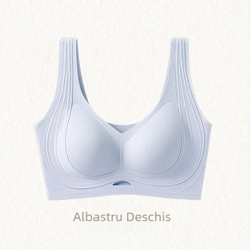 Sutien fără arc, în stil vestă, modelator, adună sânii laterali, previne lăsarea, ridică sânii mici pentru un aspect mai plin, reglabil