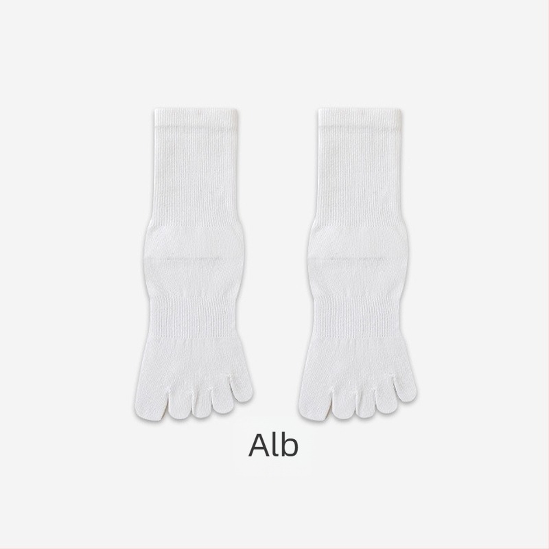 Șosete cu degete separate, din bumbac, pentru vară, respirabile, antibacteriene, anti miros, absorbante de transpirație, lungime medie