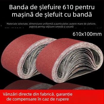 Bandă de șlefuire 610x100 pentru polizor cu bandă – Șlefuire lemn și metal, rezistentă la uzură