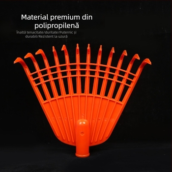 Greblă de grădină din plastic pentru gazon, semănat flori și afânarea solului