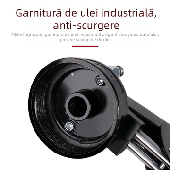 Pistol manual de gres cu injector transparent, pentru excavatoare și încărcătoare; compact, potrivit pentru acționare cu cilindru unic sau dublu, economisind efortul