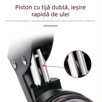Pistol manual de gres cu injector transparent, pentru excavatoare și încărcătoare; compact, potrivit pentru acționare cu cilindru unic sau dublu, economisind efortul