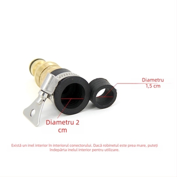 Conector pentru țeavă de apă cu filet intern de 1/4, pentru chiuvetă, adaptor 3 în 1 pentru robinetul maşinii de spălat