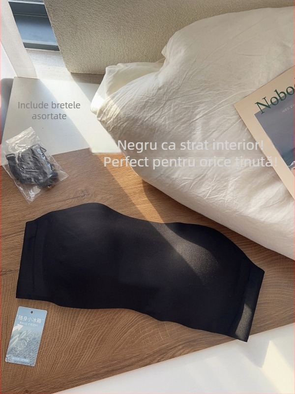 Sutien tube fără bretele pentru sâni mici, push-up, modelare, anti-alunecare, invizibil sub rochia de mireasă, subțire