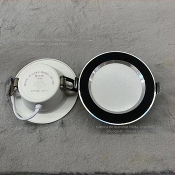 Downlight LED încorporat pentru tavan, 7W, Bull-Eye lampă pentru living, corp circular din aluminiu, deschidere 7,5 cm