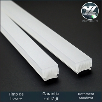 Difuzor din acrilic solid, lentilă sablată, transparență înaltă, bandă difuzor pentru lampă liniară, iluminat decorativ alb