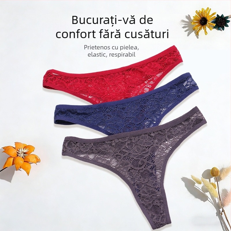 Chiloți de damă din bumbac, talie medie-joasă, respirabili și prietenoși cu pielea, modele: uni, funda, buline.