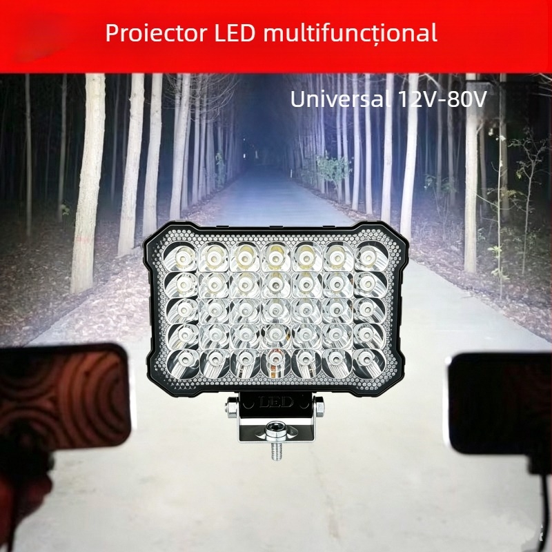 Spot LED pentru camioane, înaltă luminozitate, far de mers înapoi, lampă waterproof ultraluminoasă pentru echipamente de construcții, stivuitoare și excavatoare