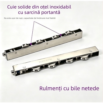 În stoc: accesorii pentru uși glisante cu roată din oțel inoxidabil 304, capacitate de încărcare mare, funcționare silențioasă