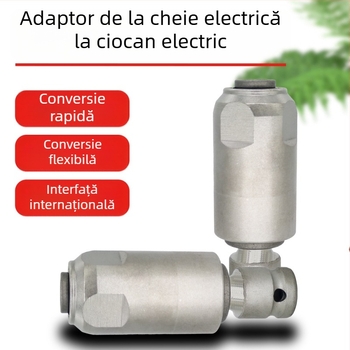 Adaptor de conversie 1/2 inch pentru ciocan cu impact către ciocan-bormașină — cap pătrat spre ax rotund, burghie și accesorii pentru șurubelniță electrică