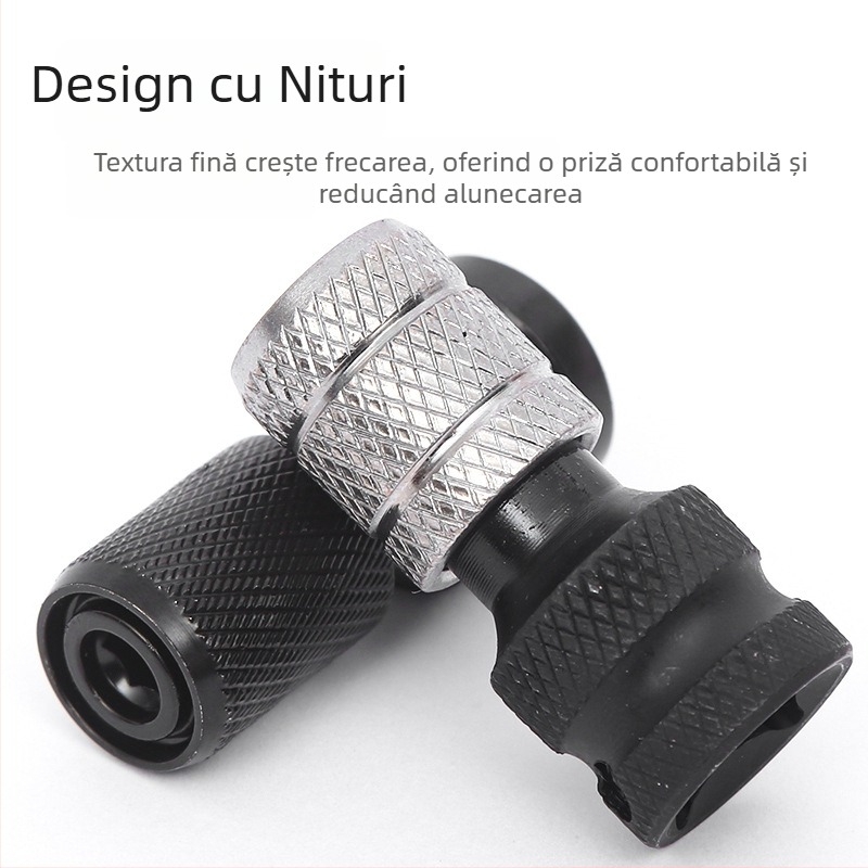 Adaptor pentru cheie electrică de 1/2 inch, cu teacă telescopică cu arc și bit hexagonal