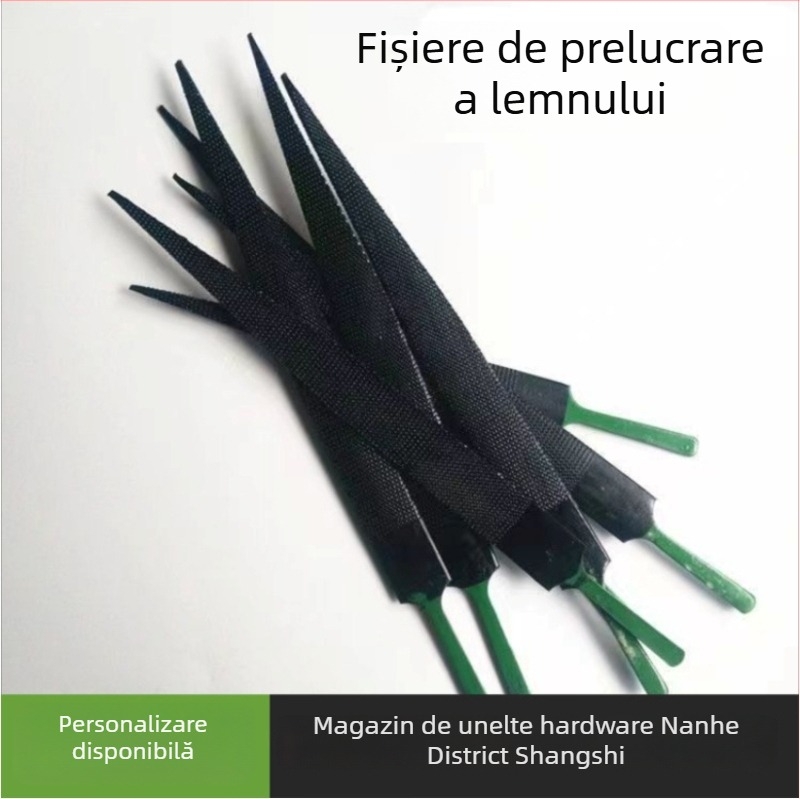 Fiși pentru lemn de mahon, pentru sculptură în lemn, vârf negru, dimensiuni 8/10/12 inch