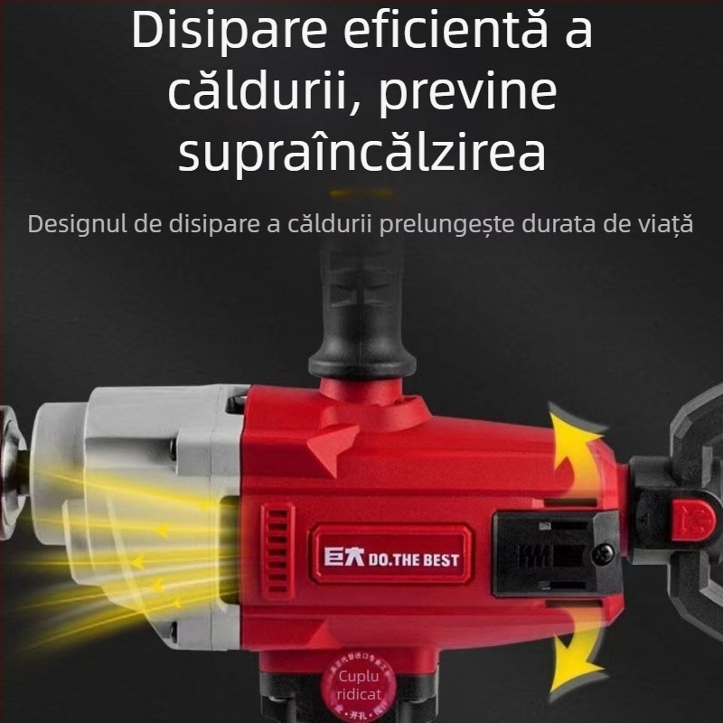 Amestecător portabil de găurit, cu putere mare, reglaj variabil fără trepte, mandrină de 16 mm, pentru ipsos, chit, vopsea și mortar