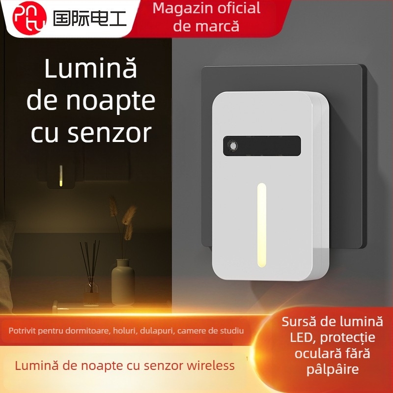 Lumina de noapte cu senzor de mișcare pentru dormitor și hol, iluminare ambientală pentru hol și scări