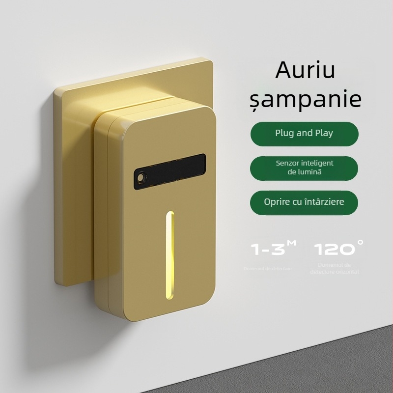 Lumina de noapte cu senzor de mișcare pentru dormitor și hol, iluminare ambientală pentru hol și scări