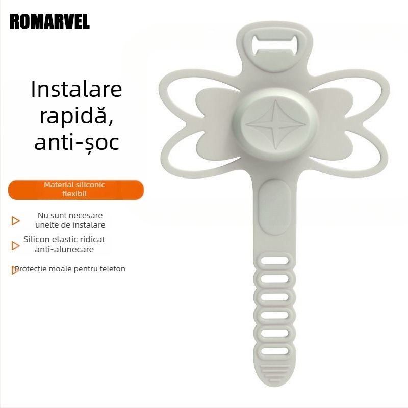 Lumaiwei Suport pentru telefon din silicon cu eliberare rapidă pentru navigare pe biciclete de drum și biciclete electrice — universal, antișoc