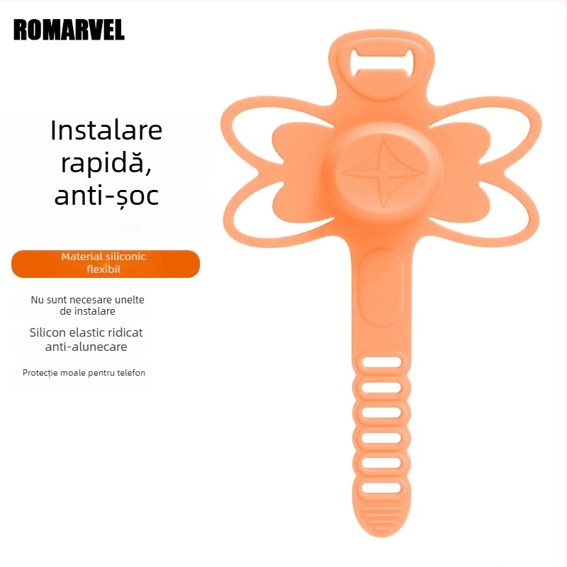 Lumaiwei Suport pentru telefon din silicon cu eliberare rapidă pentru navigare pe biciclete de drum și biciclete electrice — universal, antișoc